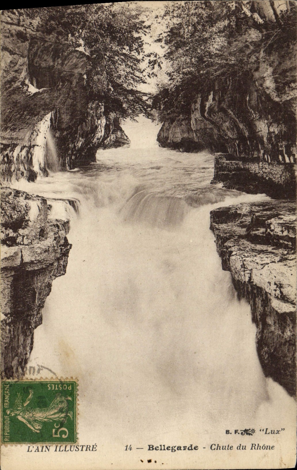 CPA Bellegarde Chute du Rhone 