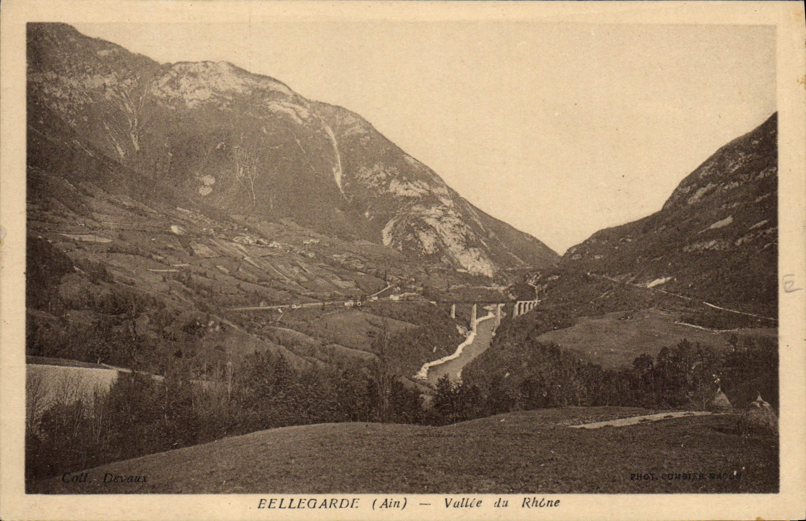 VINTAGE POSTCARD Bellegarde Valley of the Rhone