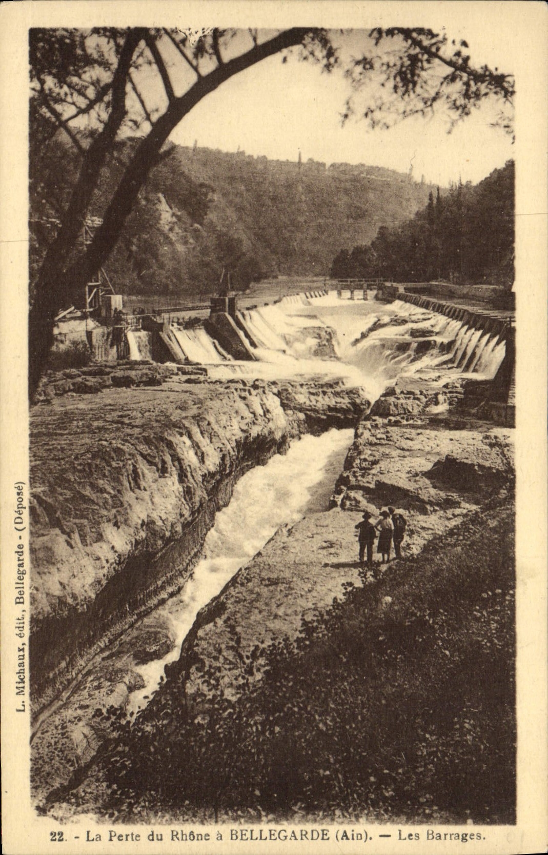 CPA La Perte du Rhone a Bellegarde Les Barrages