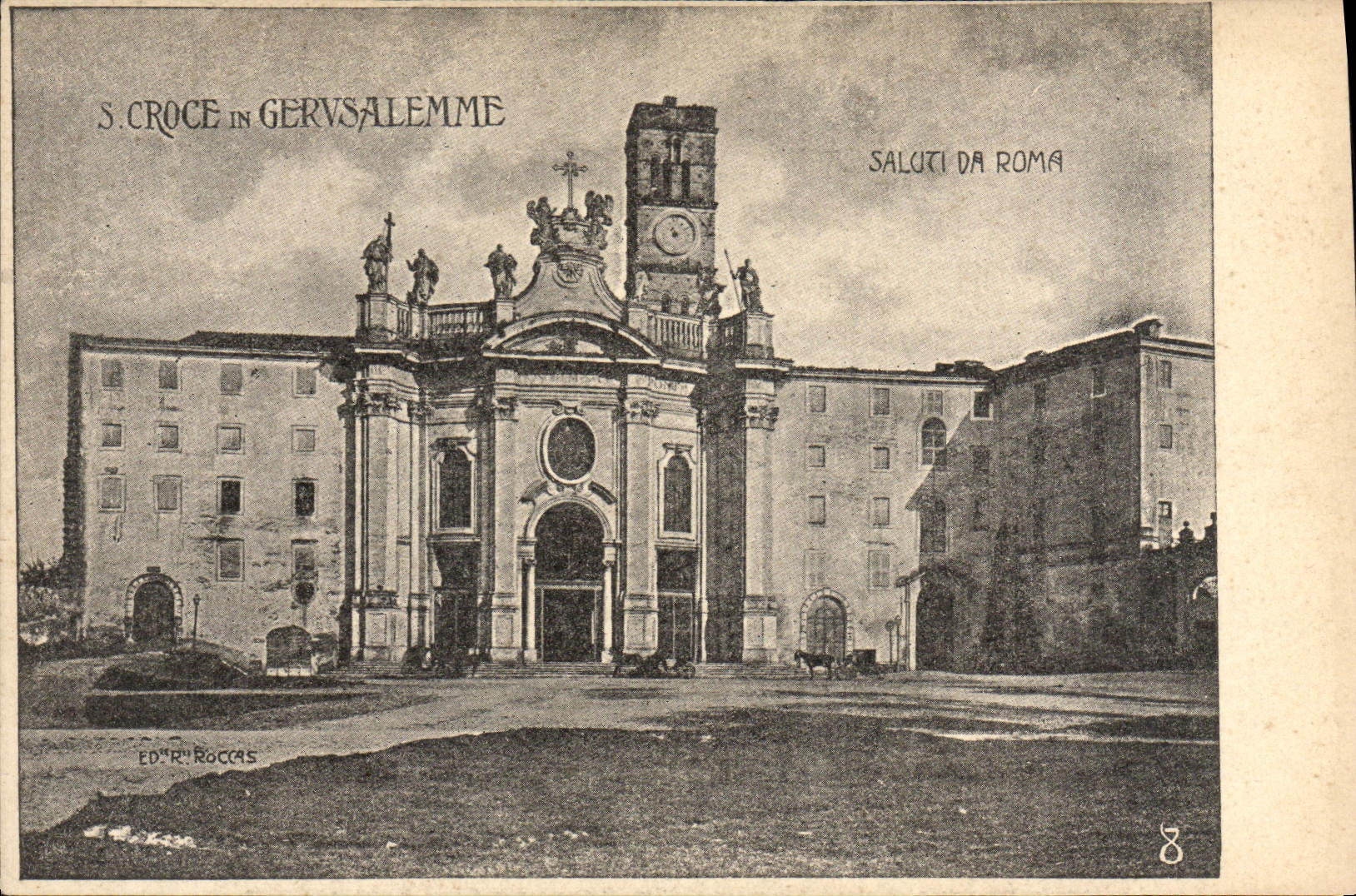 St Croce de la POSTAL de la VENDIMIA en Gervsalemme Sault DA Roma