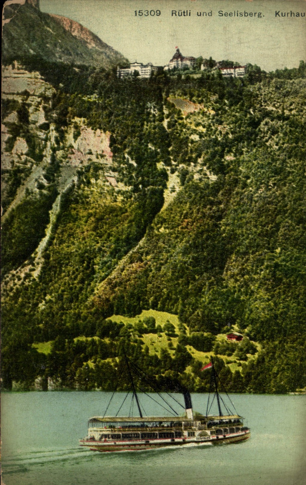 CPA Rutli und Seelisberg Kurhaus Bateau