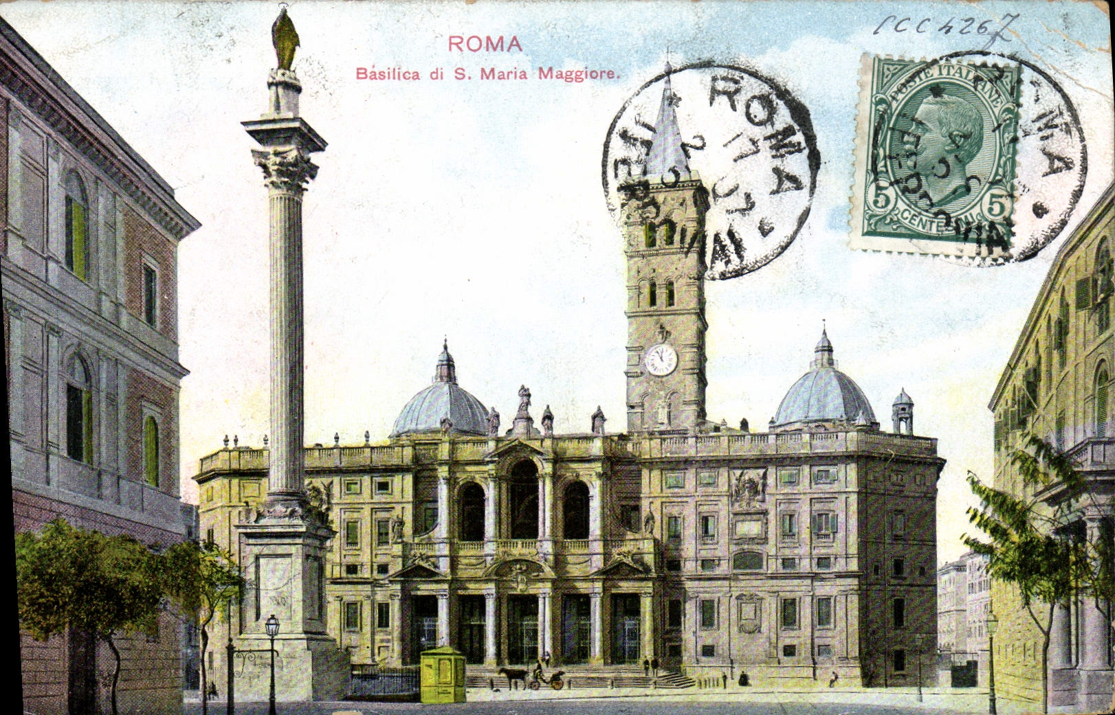 POSTAL Roma Basilica di S Maria Maggiore de la VENDIMIA