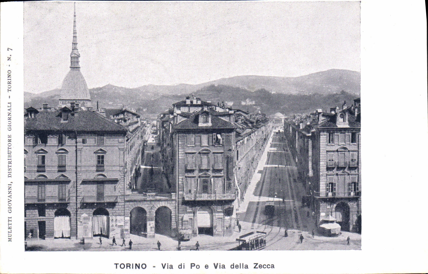 CPA Torino Via di Po e Via della Zecca