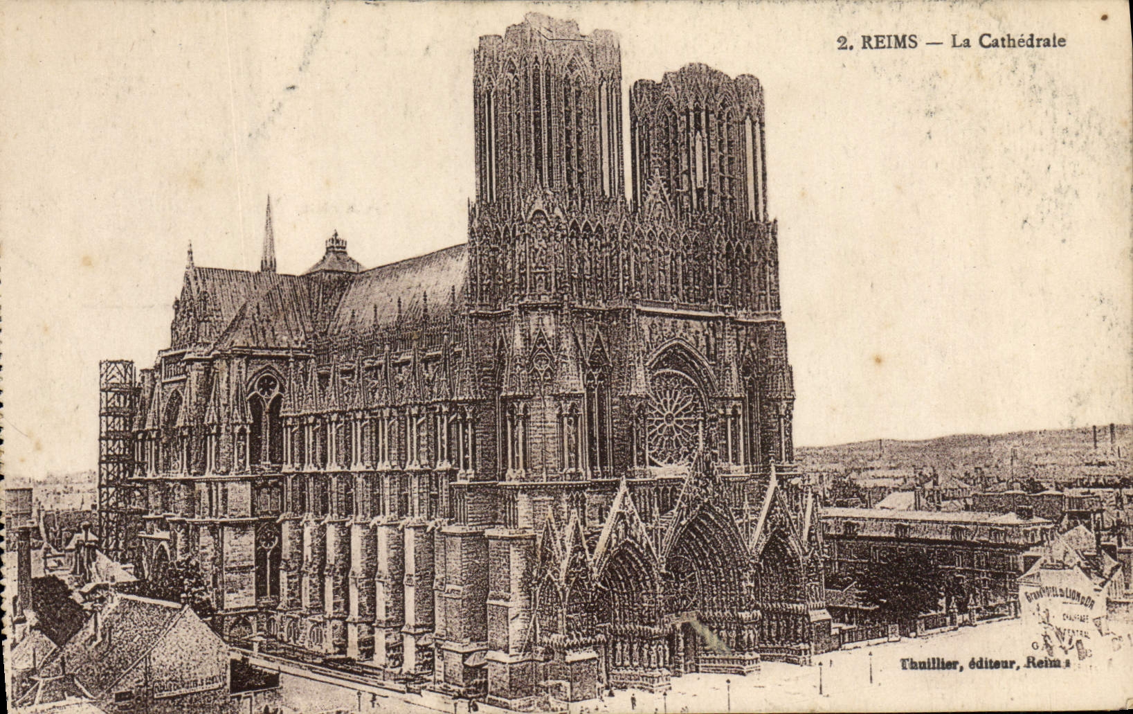 CPA Reims La Cathedrale