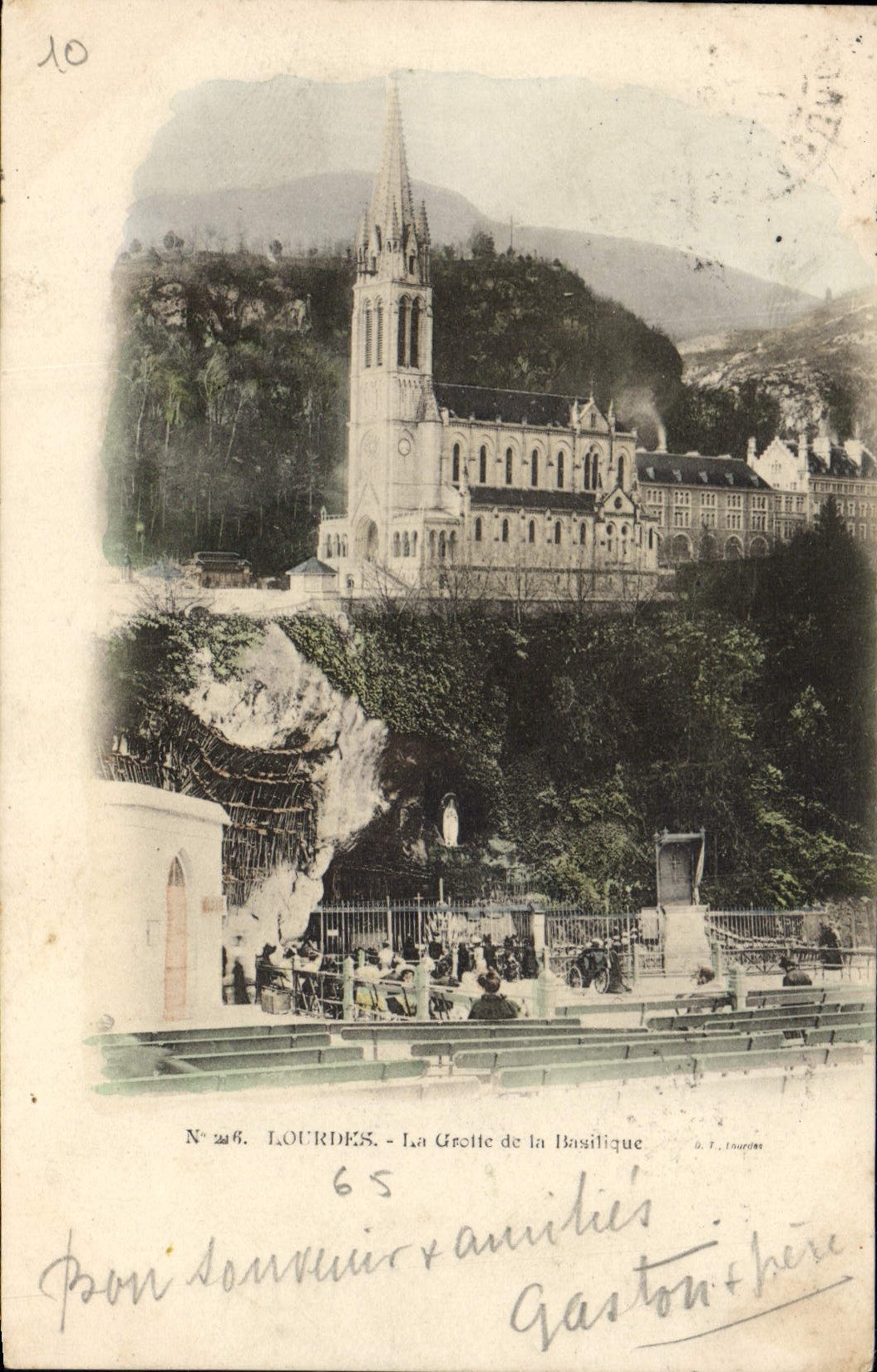 VINTAGE POSTCARD Heavy the Cave of the Basilica