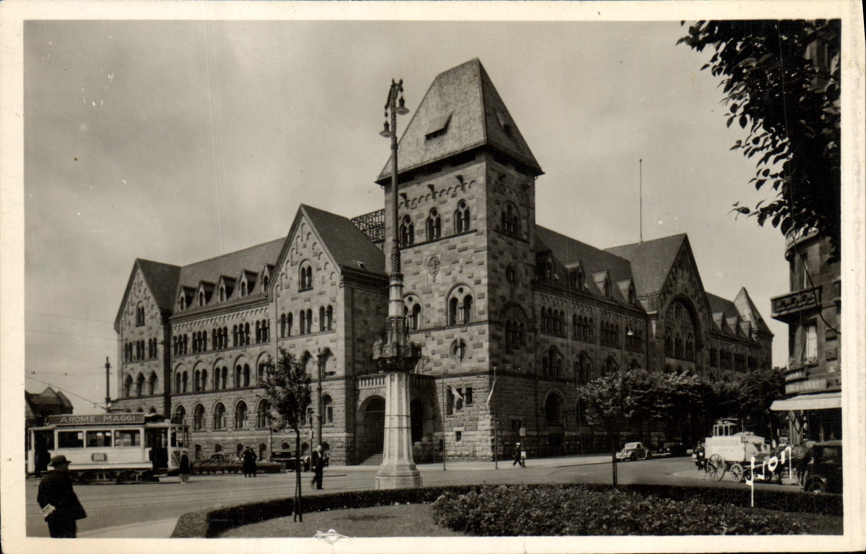 POSTAL Metz de la VENDIMIA el edificio de la oficina de correos