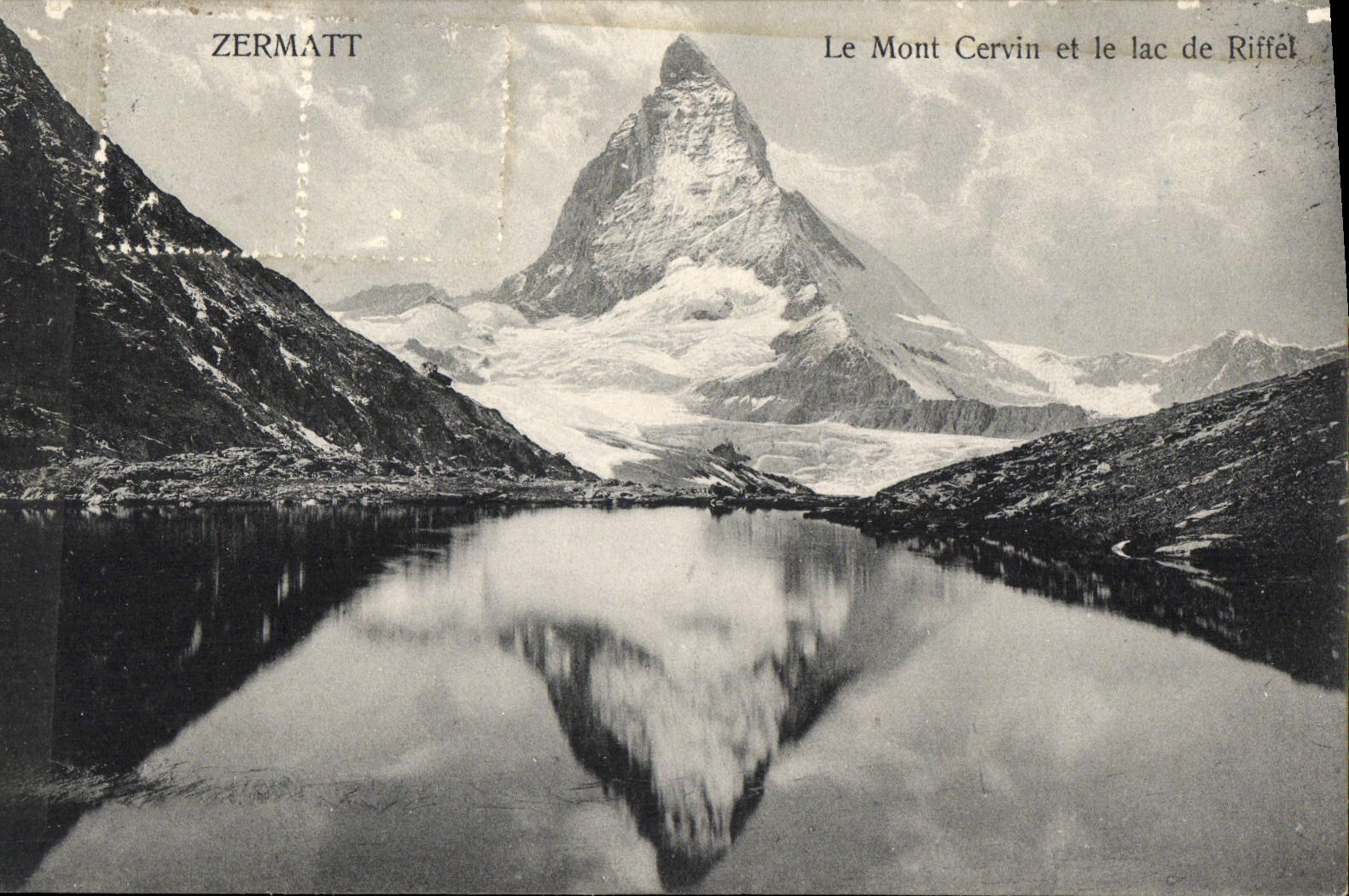 CPA Zermatt Le Mont Cervin et le Lac de Riffel