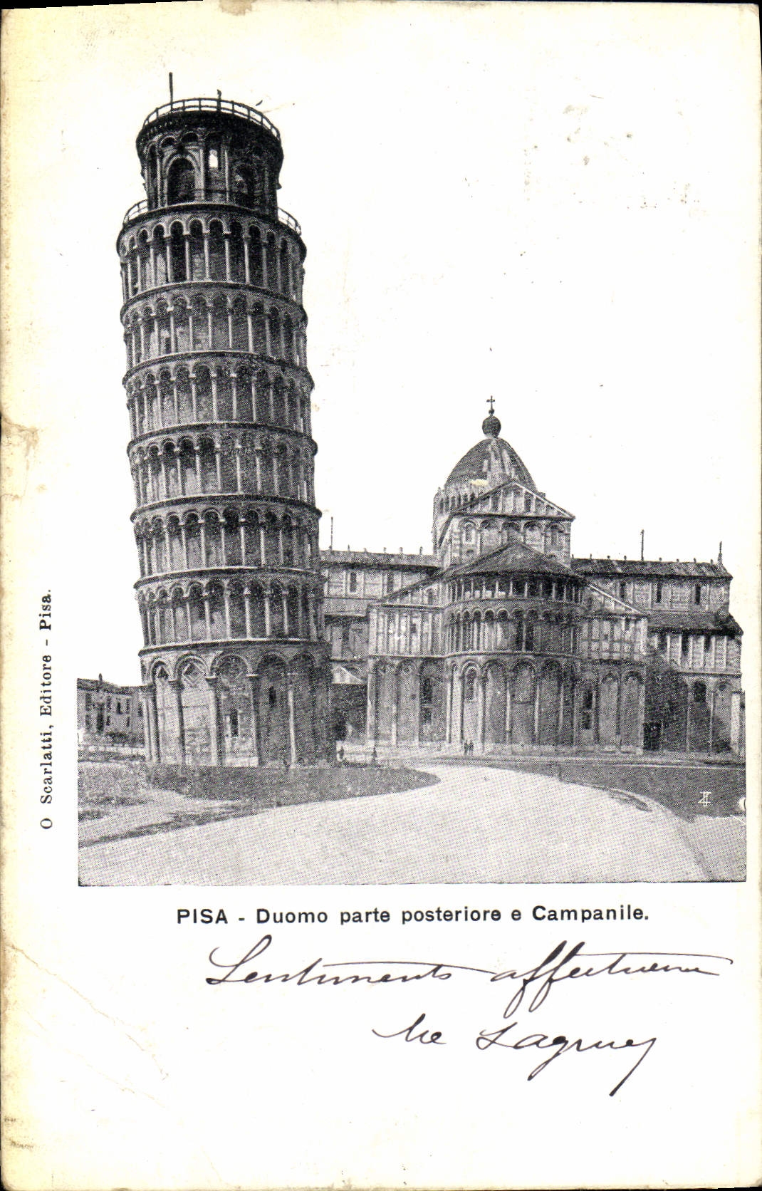 CPA Pisa Duomo Parte Posteriore e Campanile