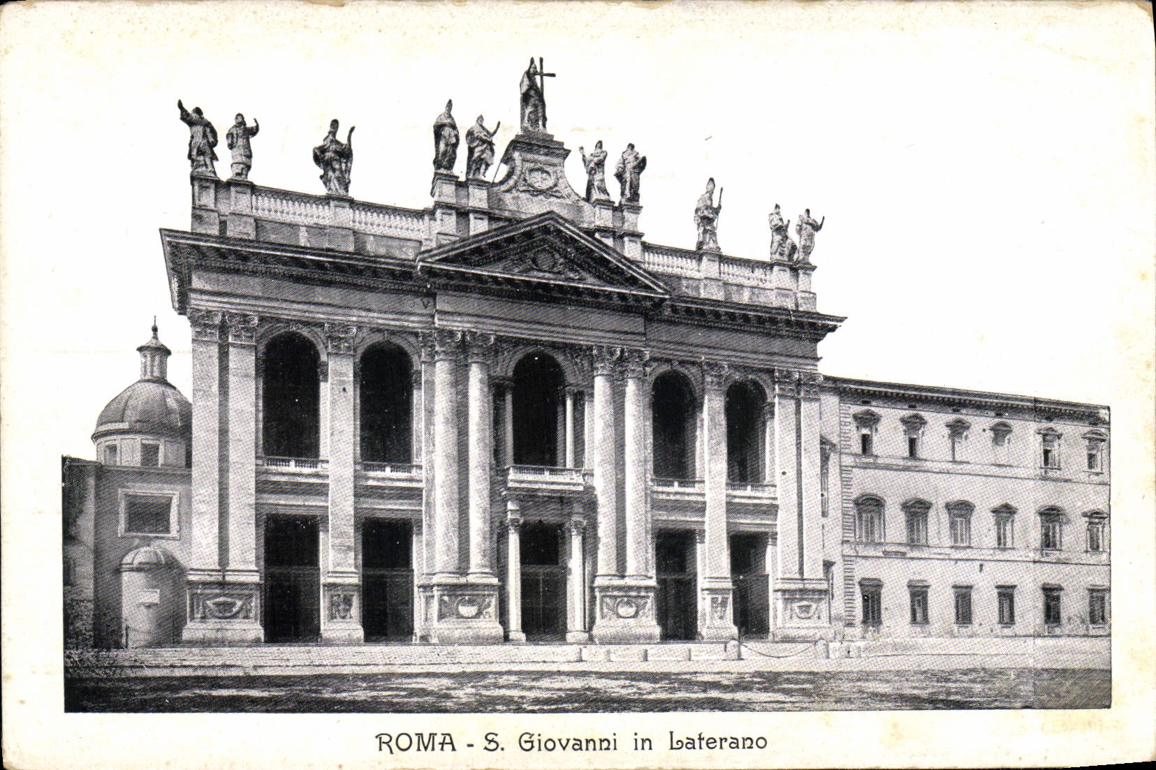 POSTAL Roma S Juan de la VENDIMIA en Laterano