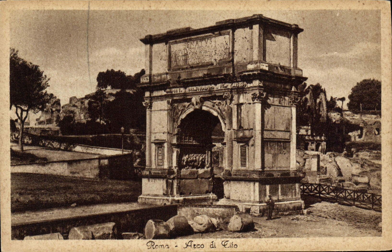 POSTAL Roma Arco di cito de la VENDIMIA