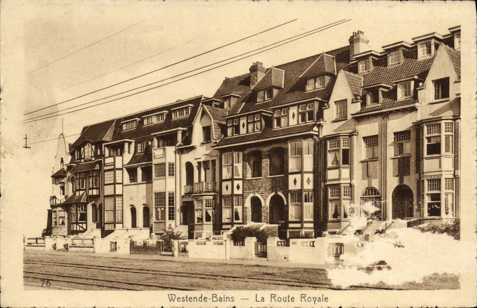 VINTAGE POSTCARD Westende Baths the Rovale Road