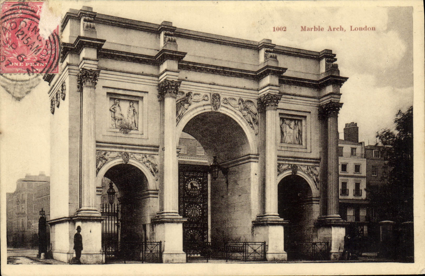 Arco Londres del mármol de la POSTAL de la VENDIMIA