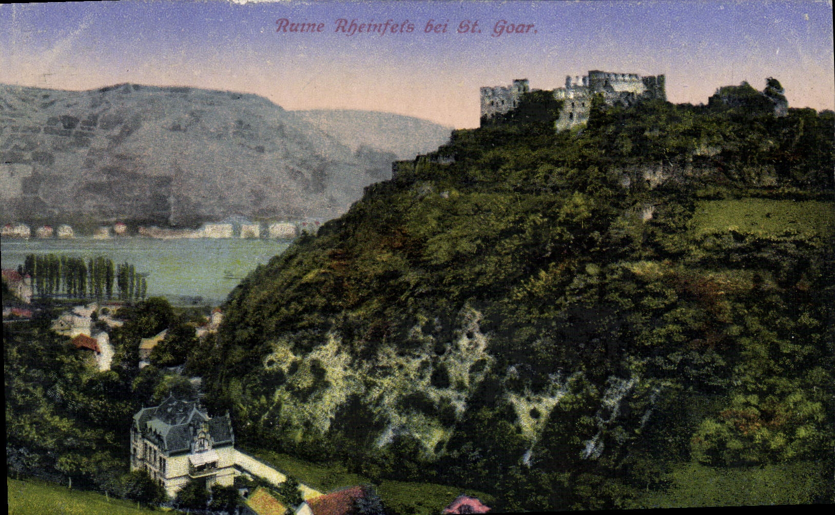 CPA Ruine Rheinfels bei St Goar