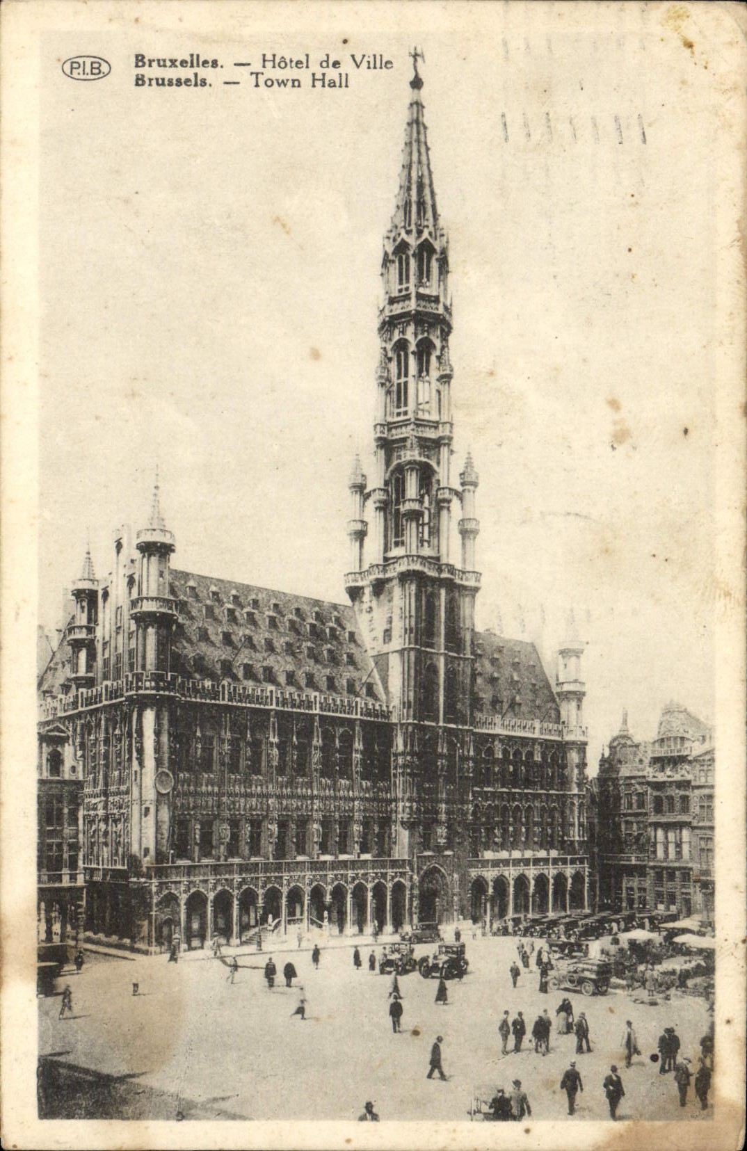 CPA Bruxelles Hotel de Ville 