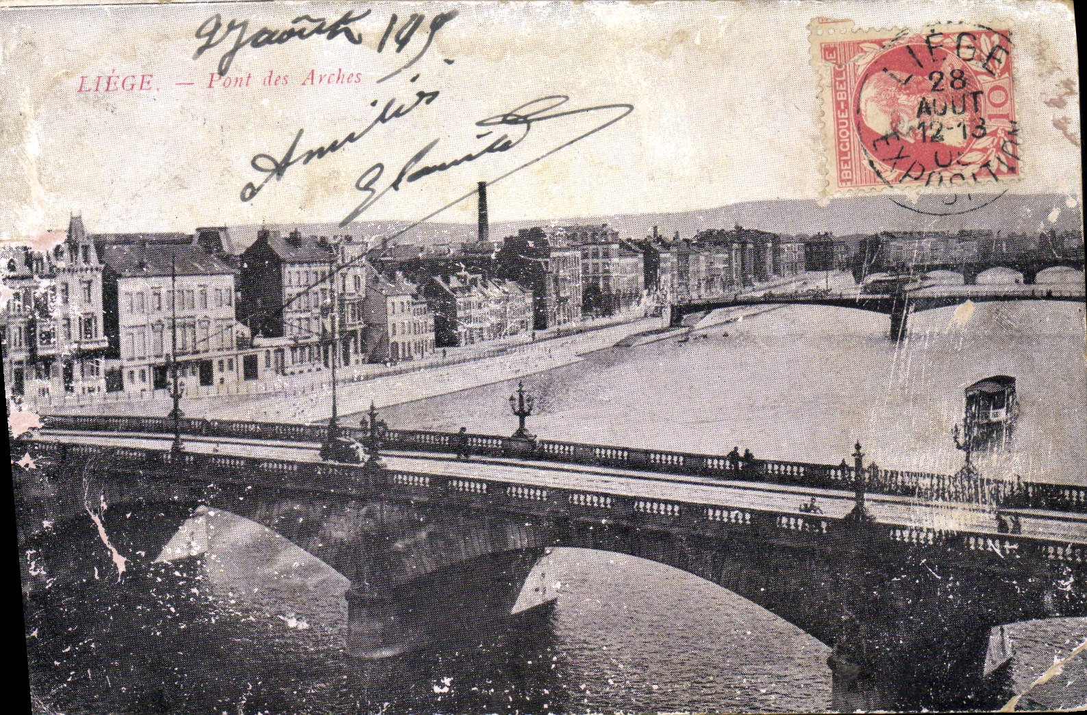 VINTAGE POSTCARD Liege Make Arches