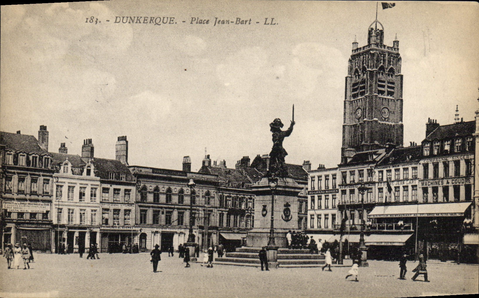 CPA Dunkerque Place Jean Bart
