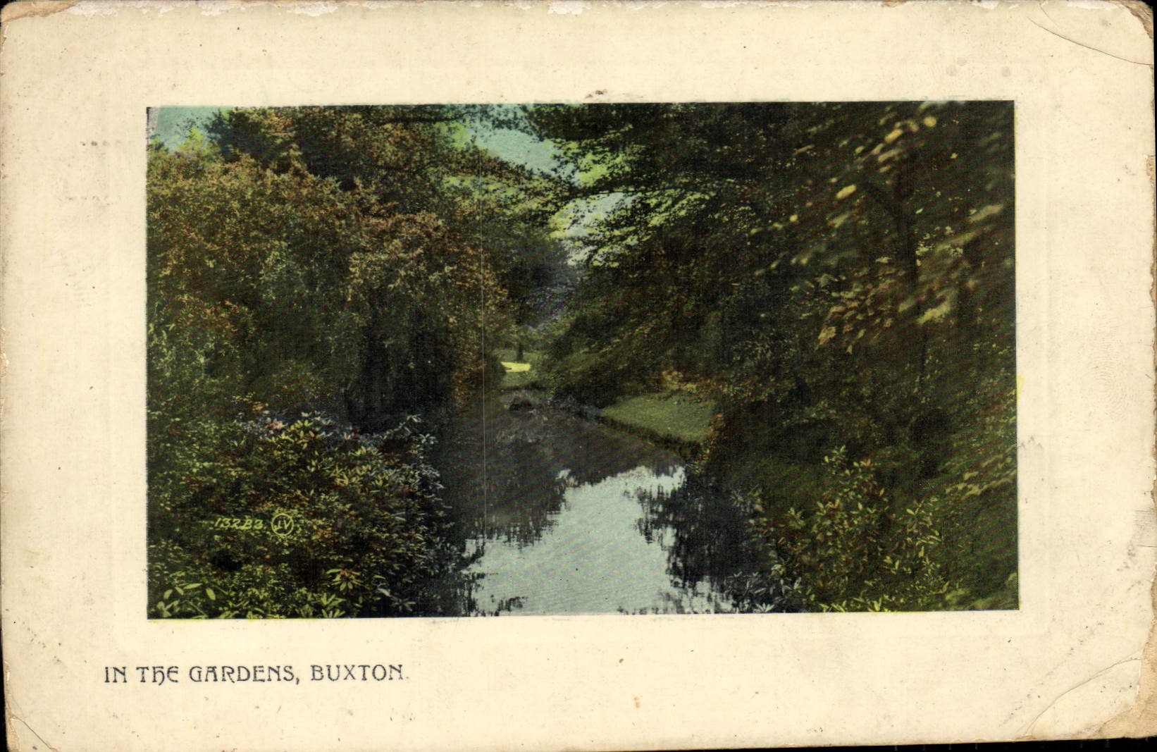 VINTAGE POSTCARD In the Gardens Buxton