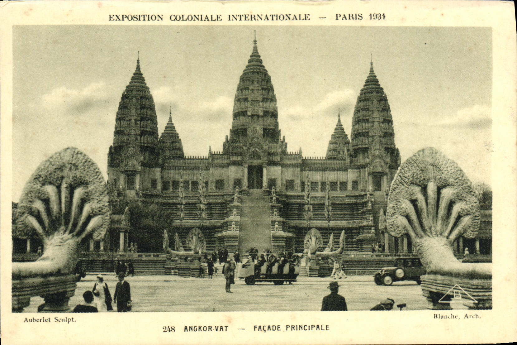 CPA Paris Exposition coloniale Internationale 1931 Angkor Vat Facade principale