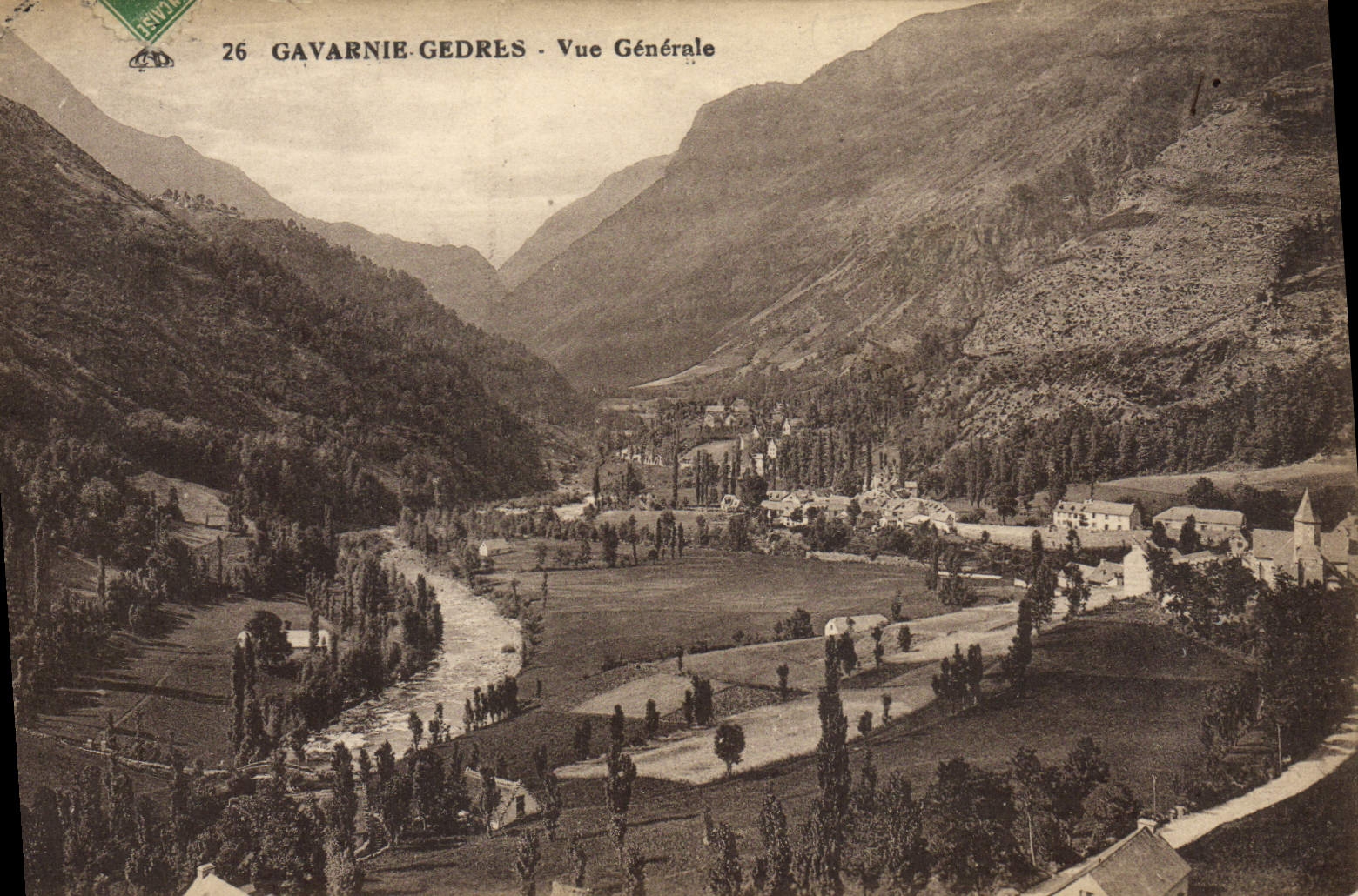 CPA Gavarnie Gedres Vue Generale