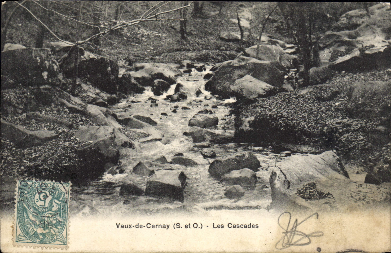 CPA Vaux de Cernay Les Cascades