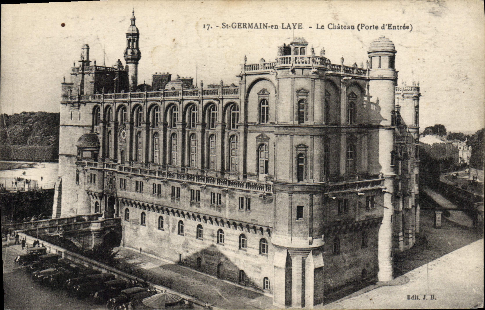 CPA Saint Germain en Laye Le Chateau Porte d'entree