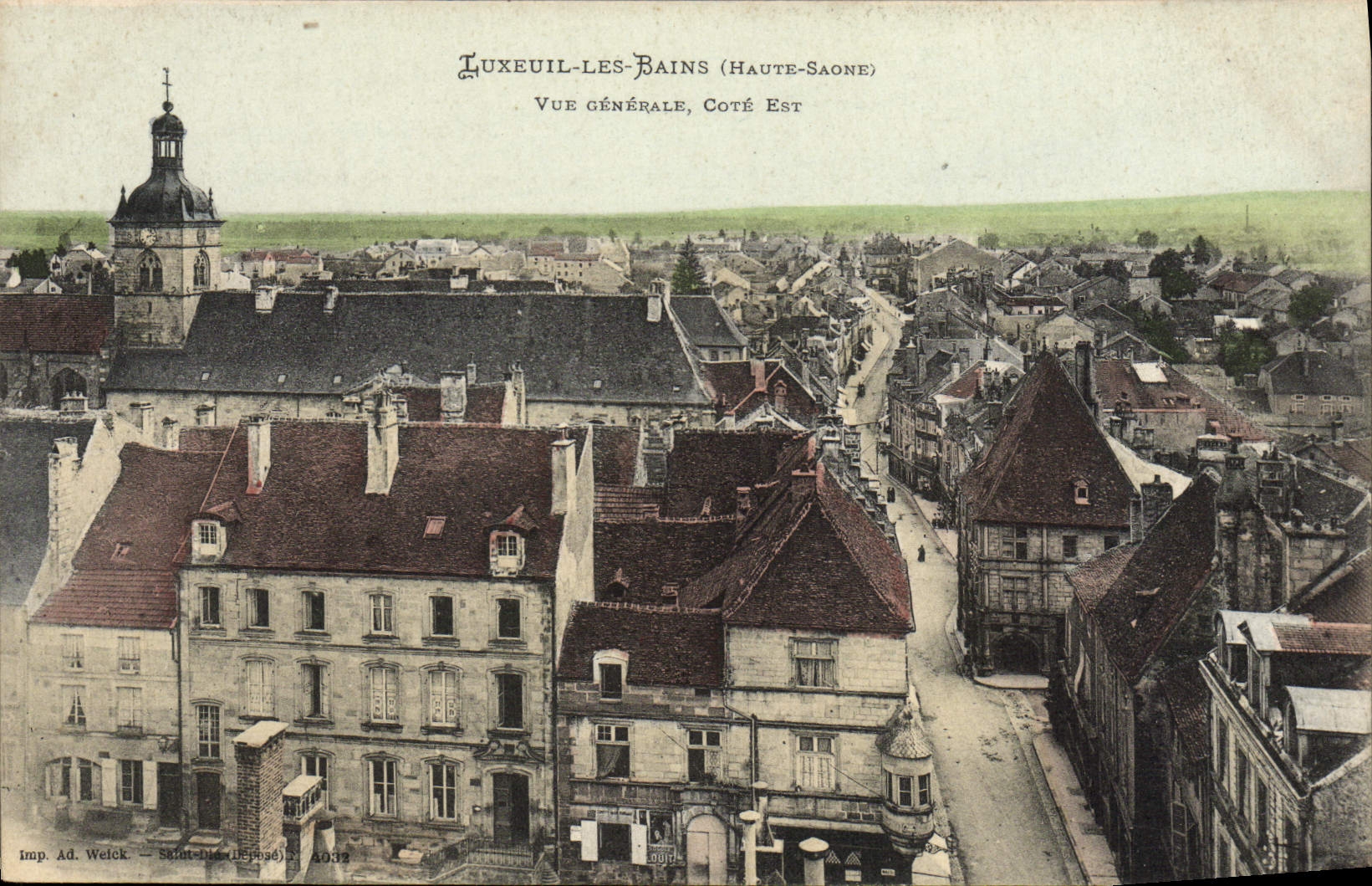 VINTAGE POSTCARD Luxeuil les Bains View