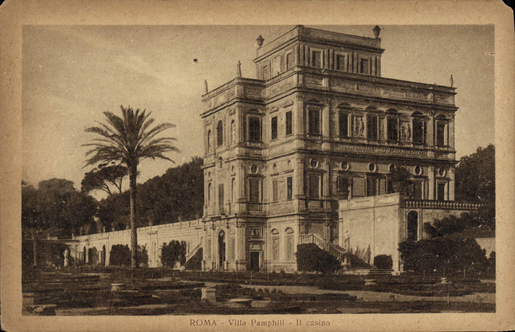 Chalet de Roma Pamphili de la POSTAL de la VENDIMIA él casino