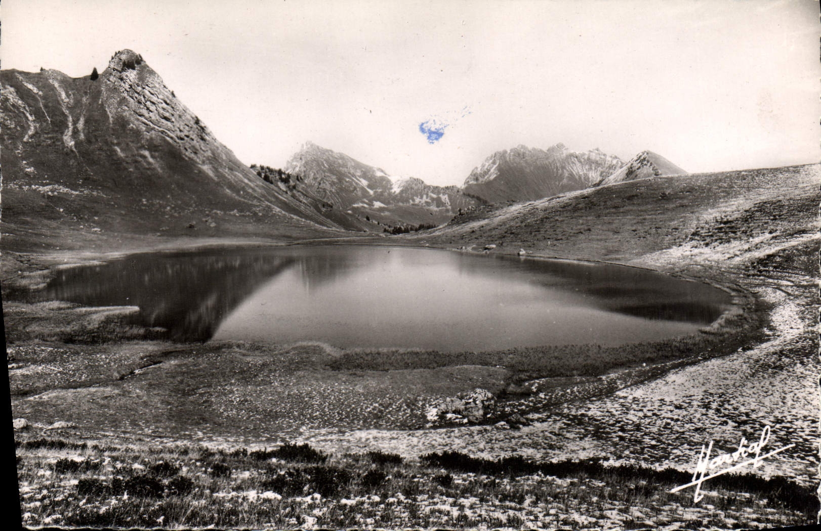 MODERN CARD Taninges Praz De Lys Lake Roy Points of Veran Chalune Rock of hell