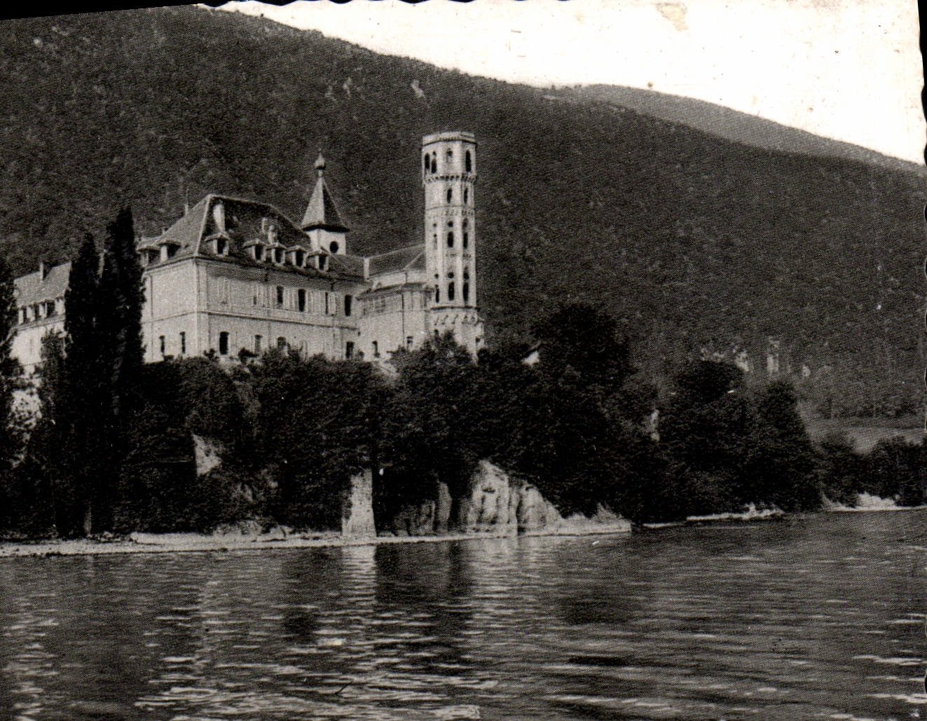 POSTAL Lake Of Le Bourget Abbey de la VENDIMIA de Hautecombe