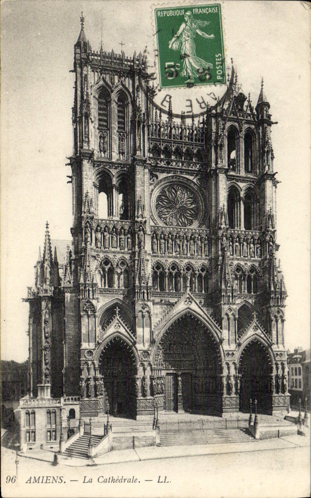 CPA Cathedrale D'Amiens 