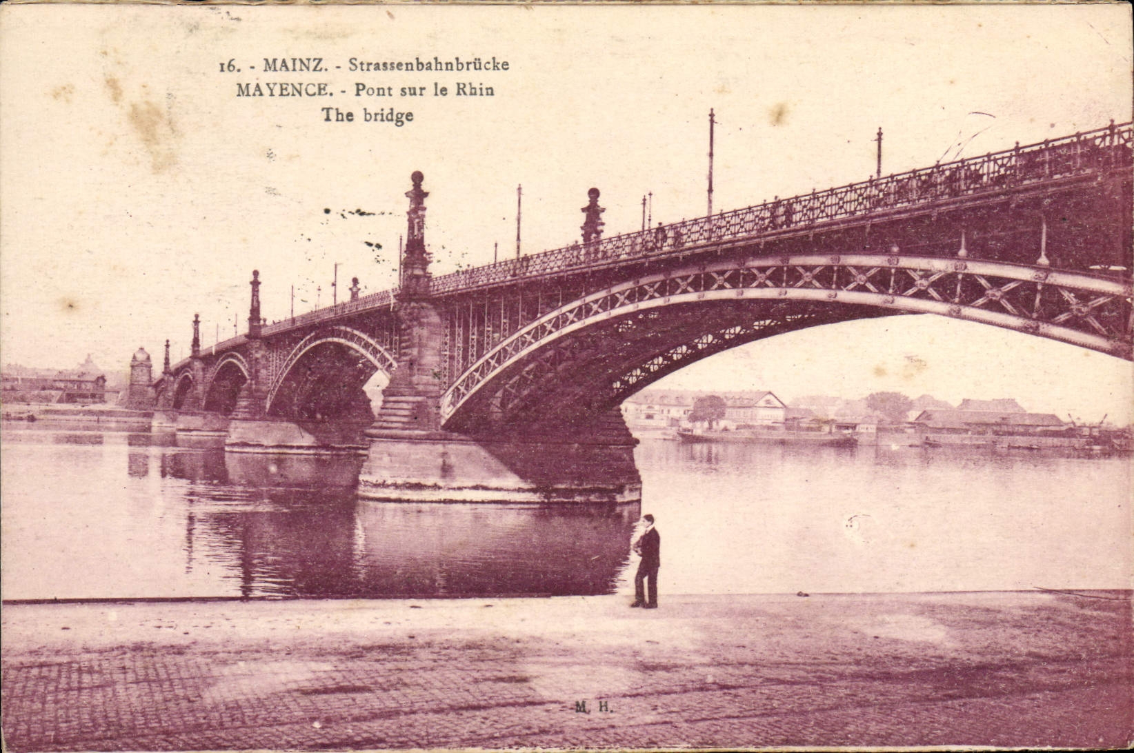 CPA Mainz Strassenbahnbrucke