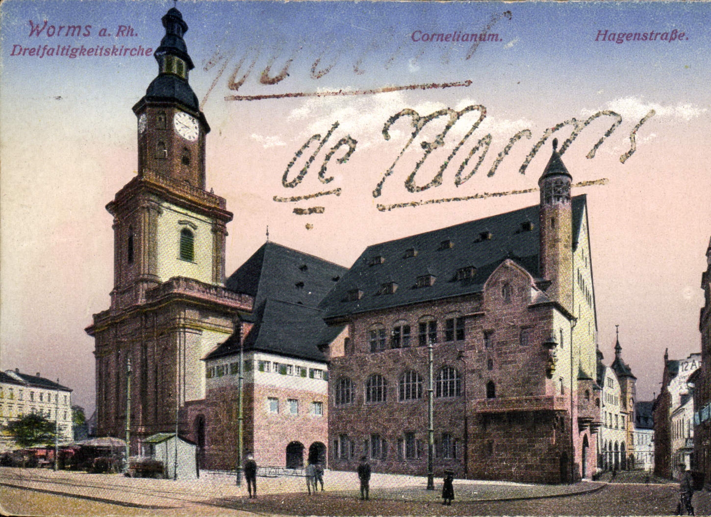 CPA Worms Drelfaltigkeitskirche