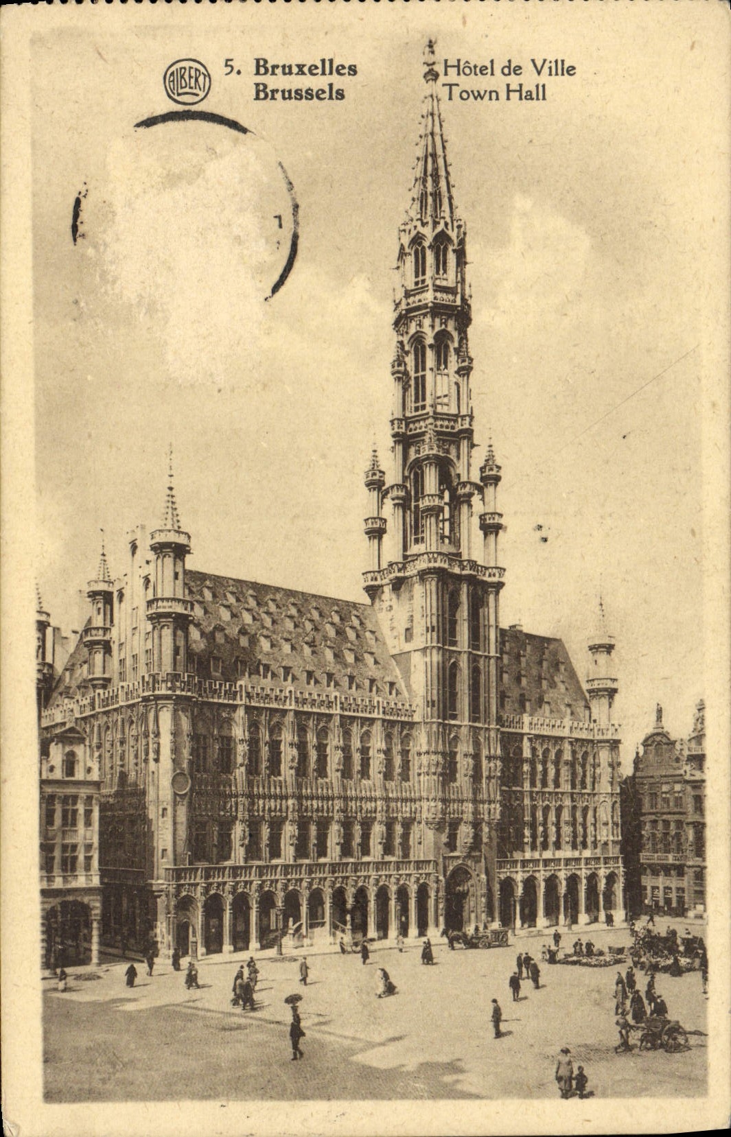 CPA Bruxelles Hotel de Ville