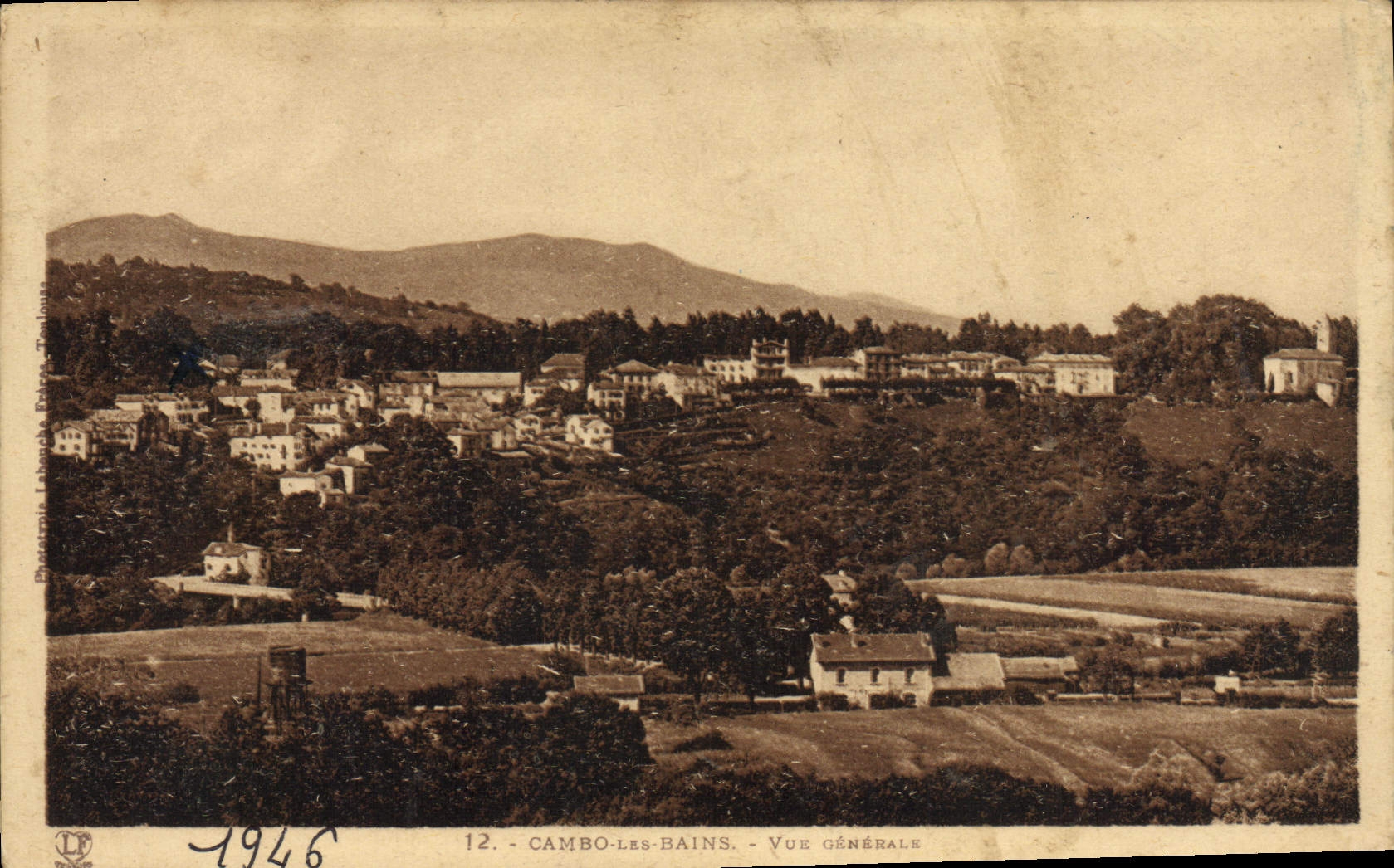 VINTAGE POSTCARD Cambo Les Bains View