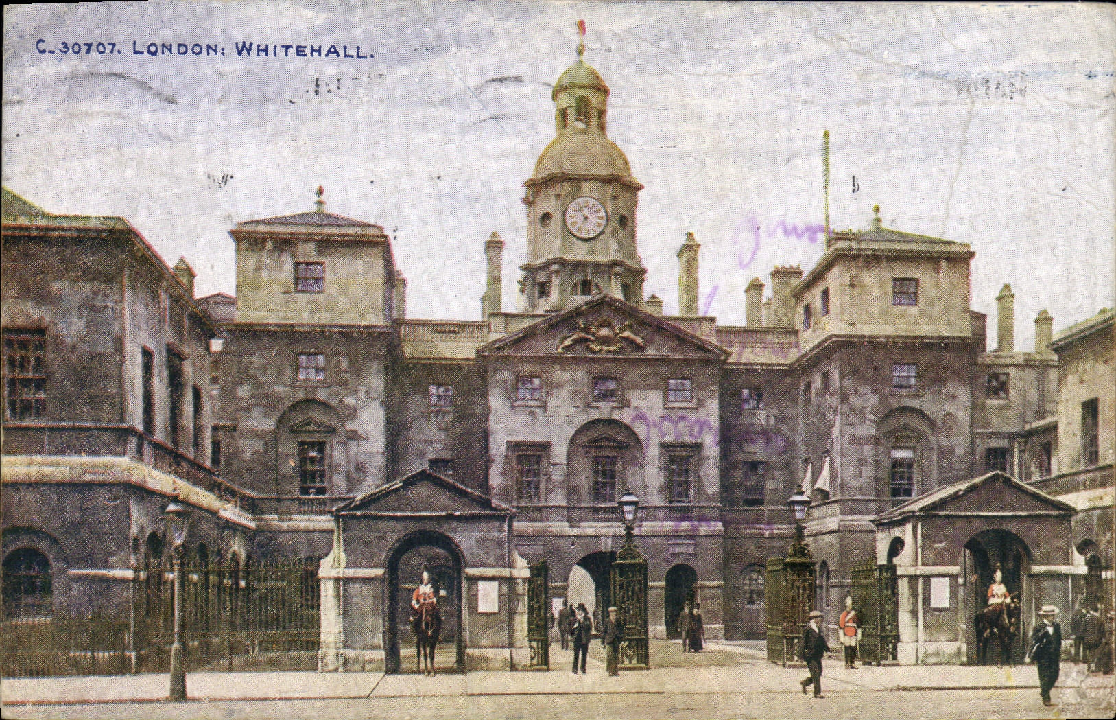 POSTAL Londres Whitehall de la VENDIMIA