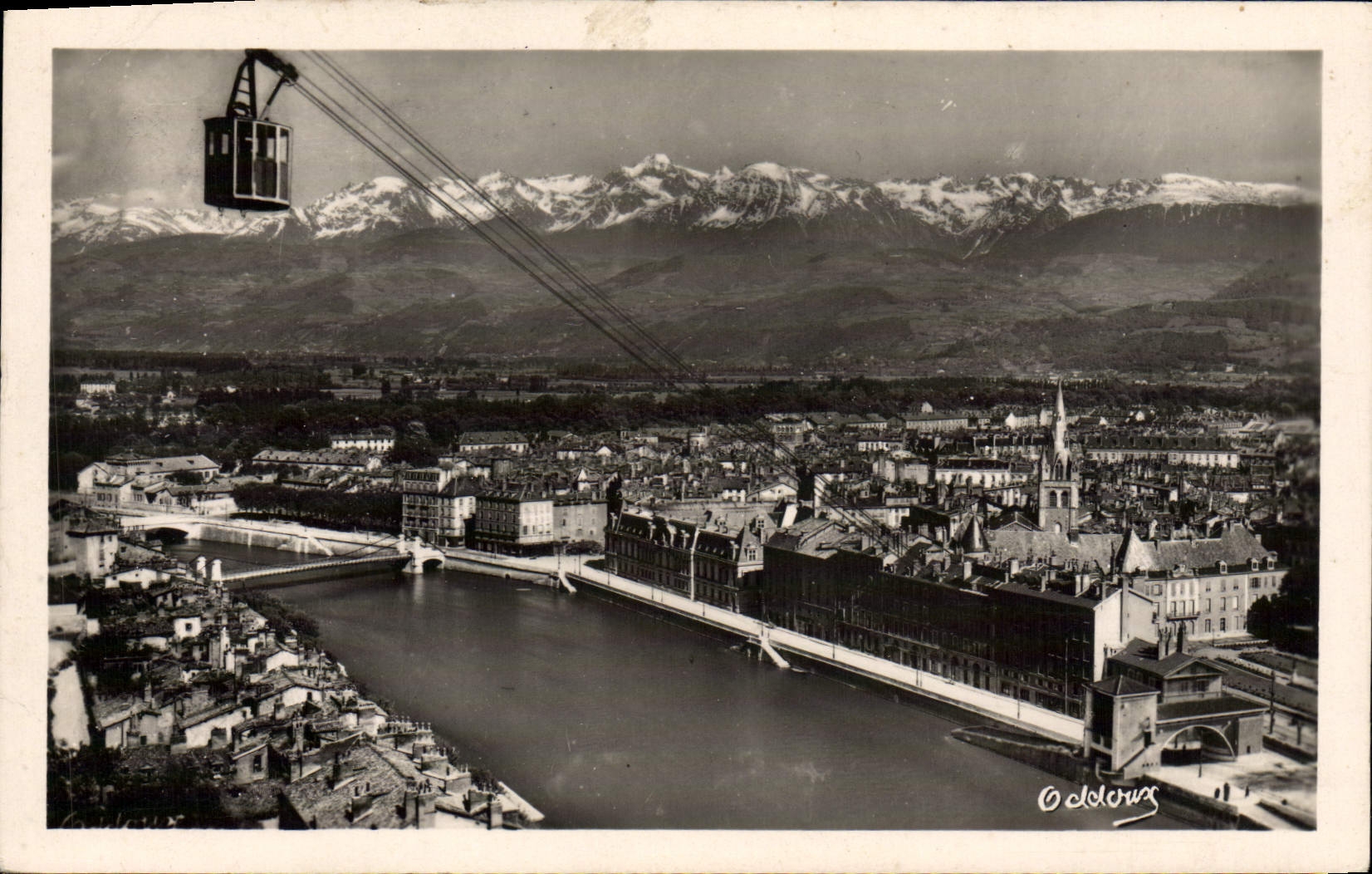 Opinión y las montan@as Teleferic de Grenoble de la POSTAL de la VENDIMIA