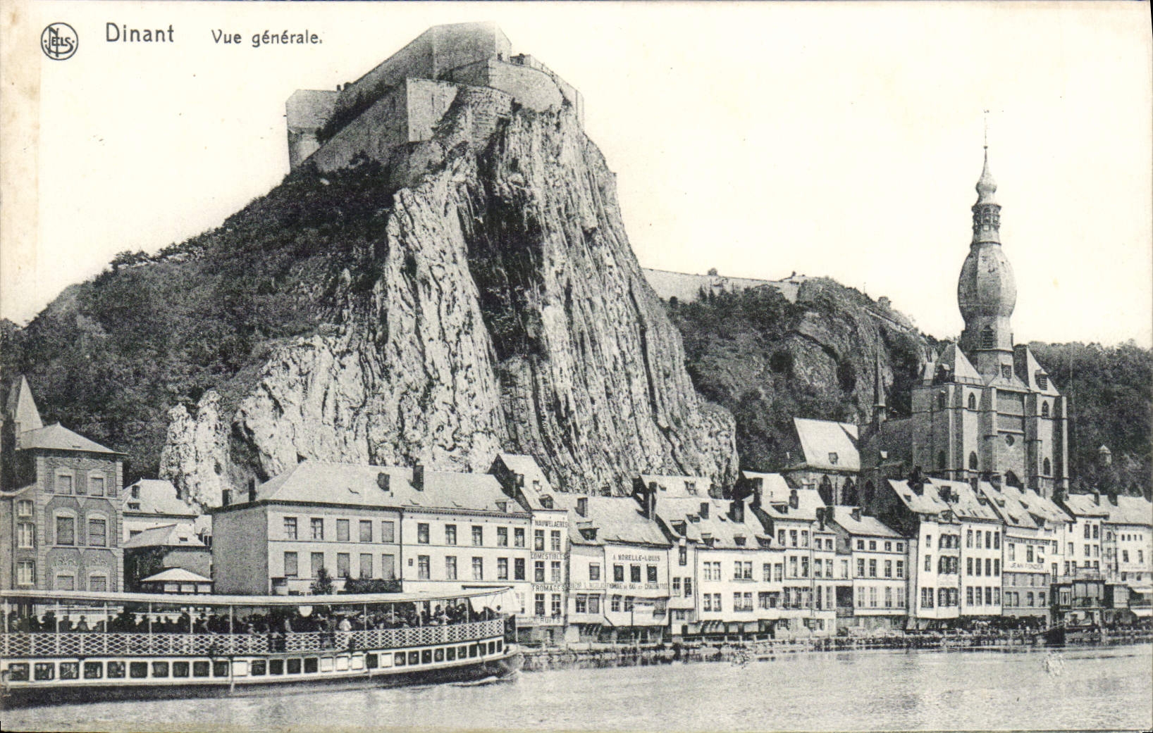 VINTAGE POSTCARD Dining View Boat