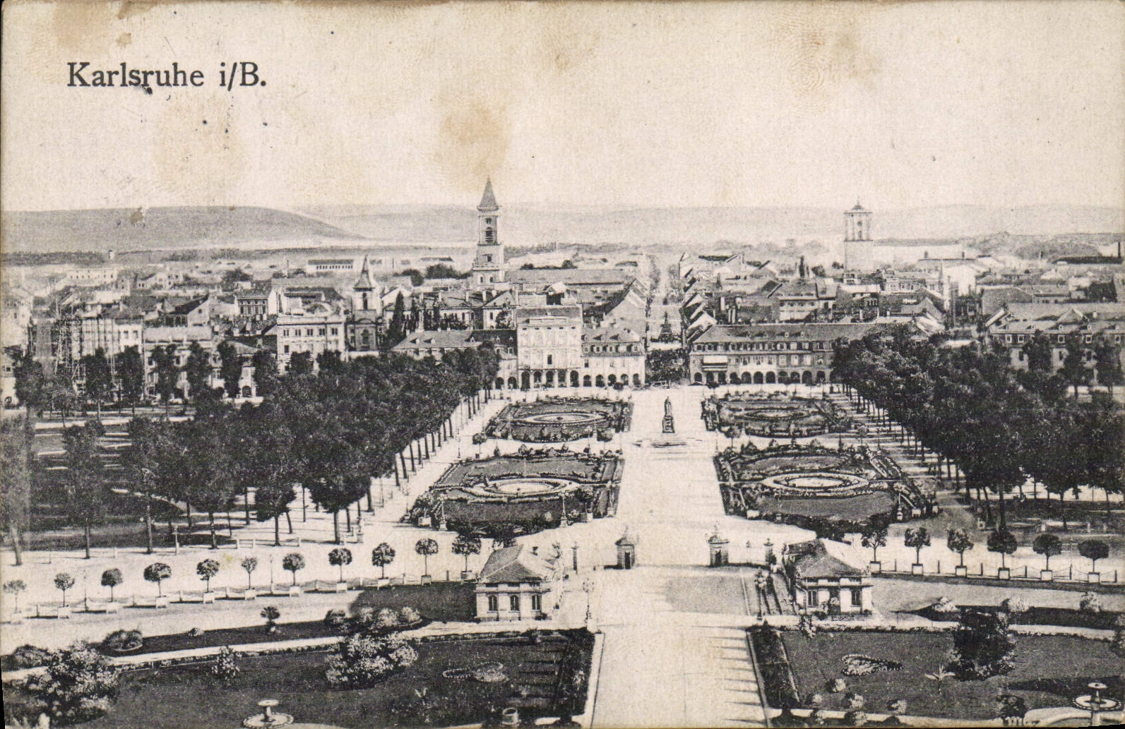 VINTAGE POSTCARD Karlsruhe