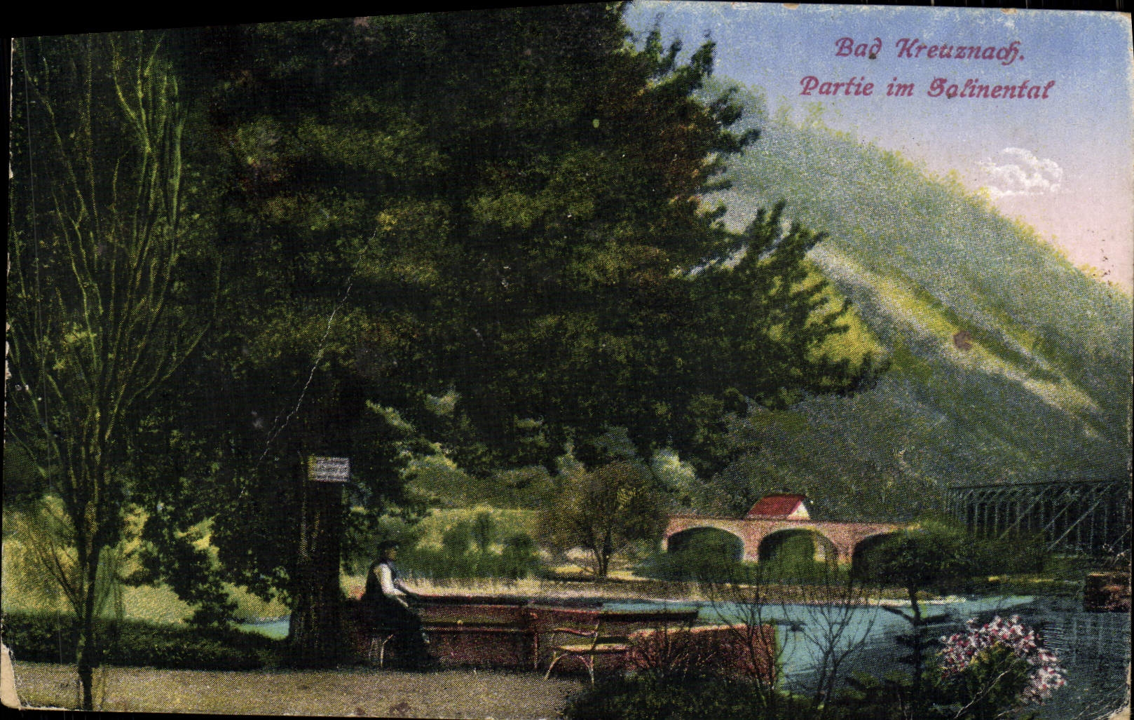 VINTAGE POSTCARD Bad Kreuznach Left im Gotinental
