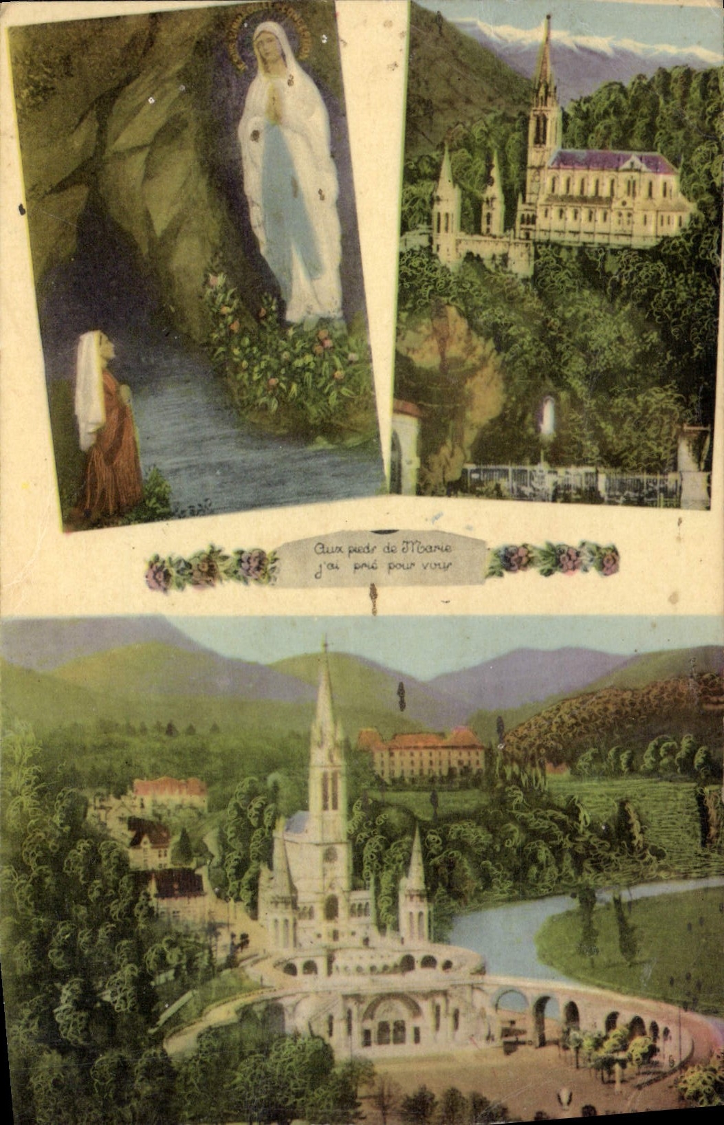 VINTAGE POSTCARD Heavy the basilica and appearance