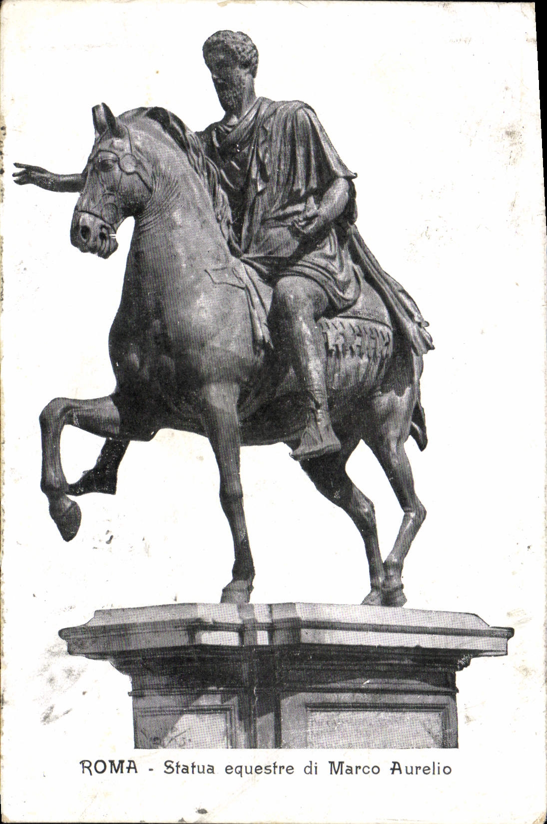 La POSTAL Roma de la VENDIMIA gobernó a Ecuestre di Marco Aurelio