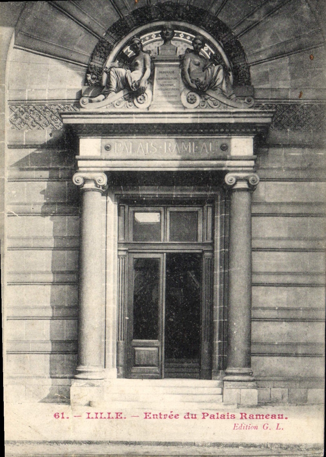 POSTAL Lille de la VENDIMIA entrada de la rama del paladar