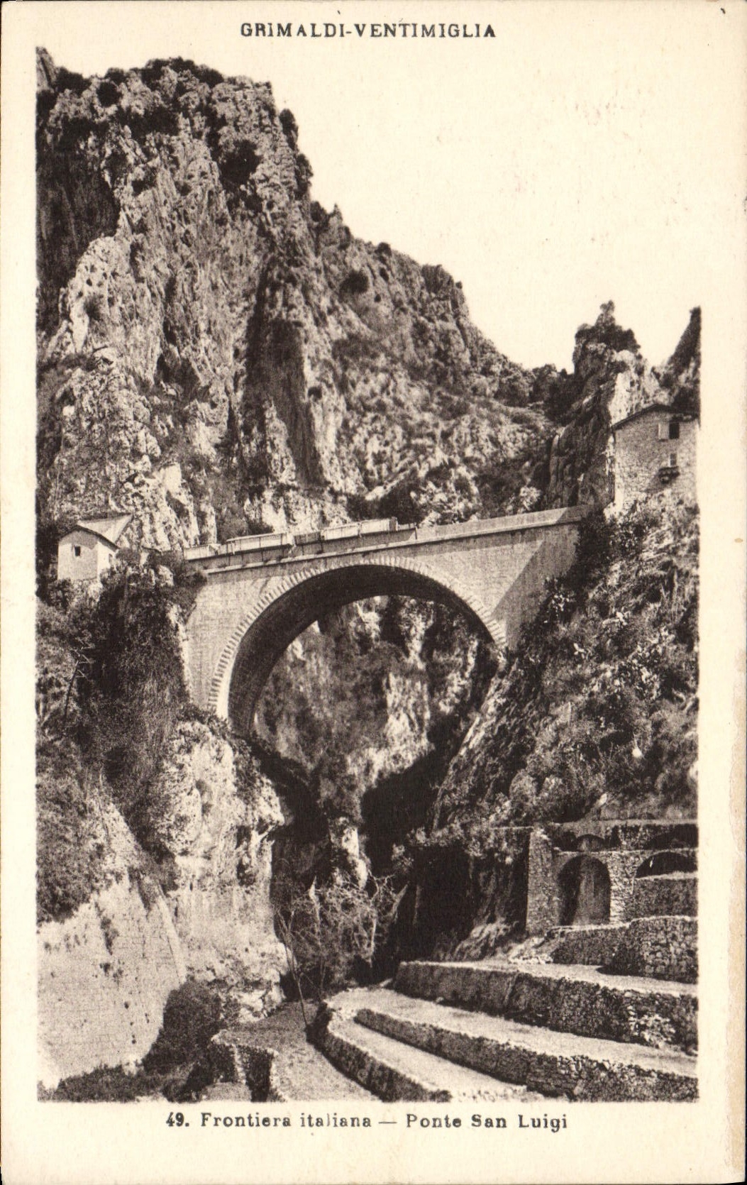 CPA Frontiere italiana Ponte San Luigi