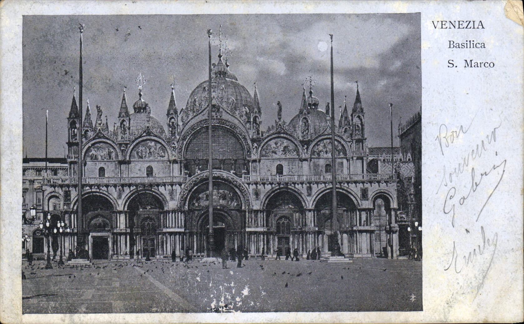 VINTAGE POSTCARD Venezia Basilica S Marco