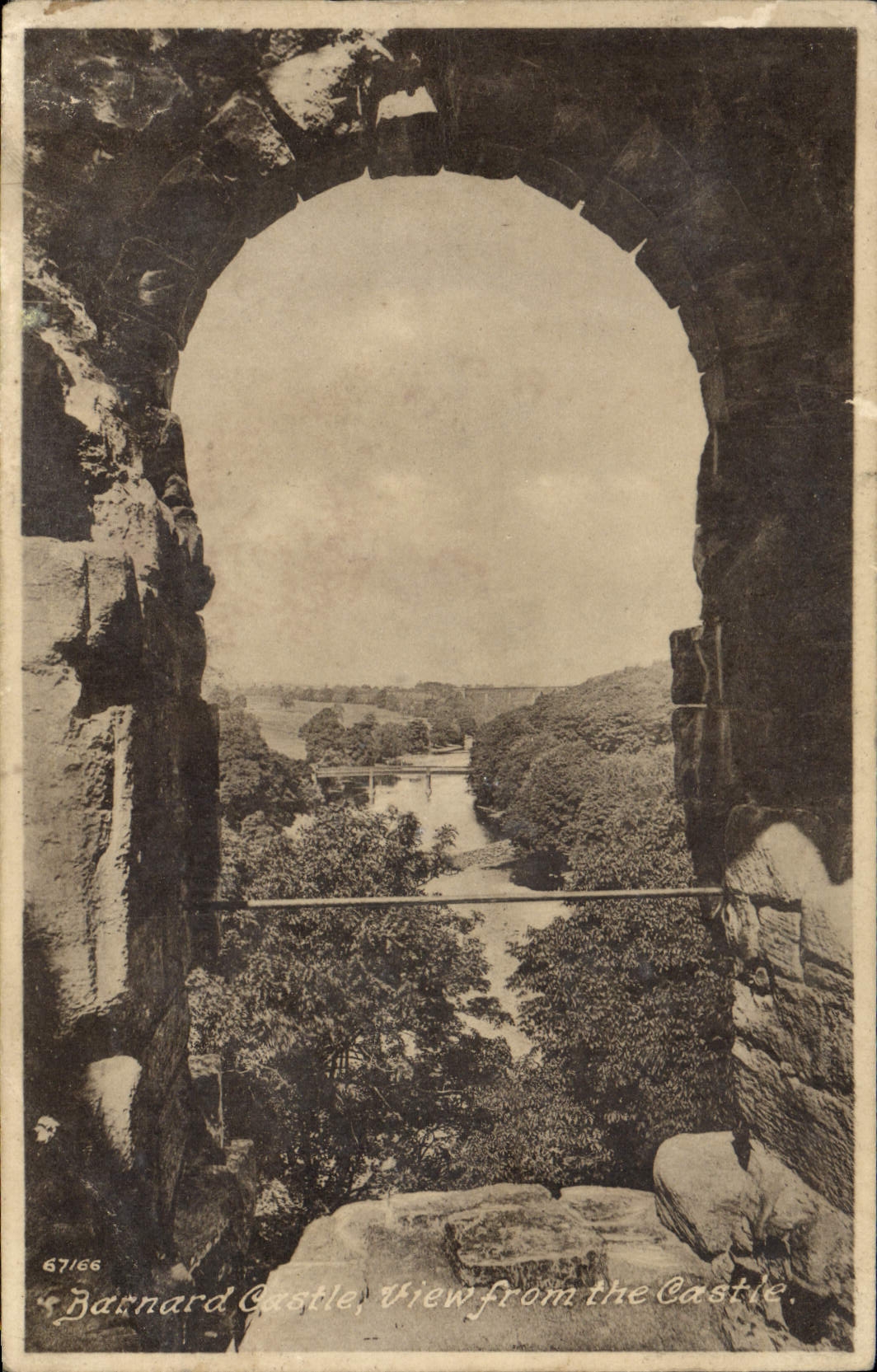 CPA Barnard Castle View From The Castle