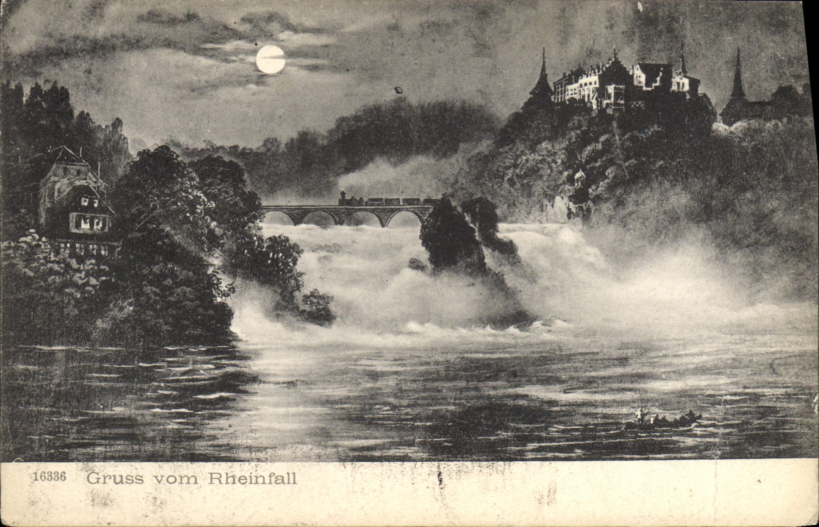 CPA Gruss Vom Rheinfall