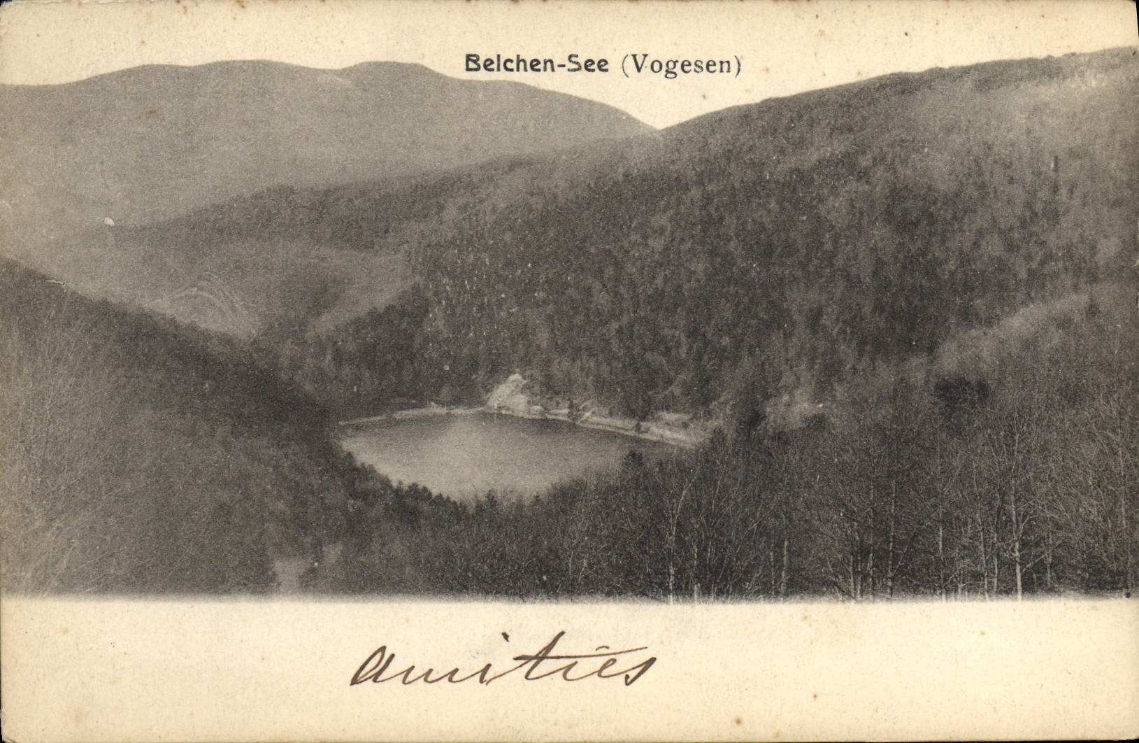 VINTAGE POSTCARD Belchen See