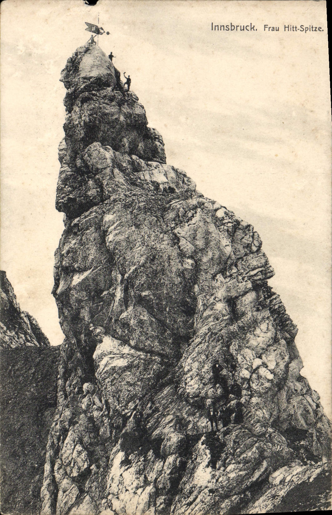 VINTAGE POSTCARD Innsbruck Frau Hitt Spitze