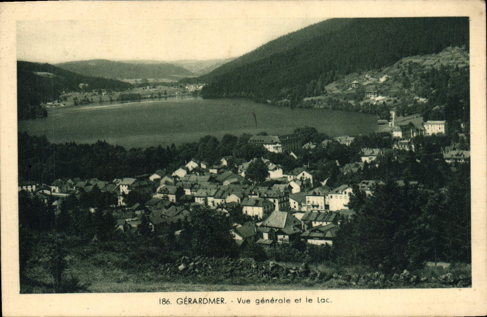 VINTAGE POSTCARD Gerardmer Seen Generele And the Lake