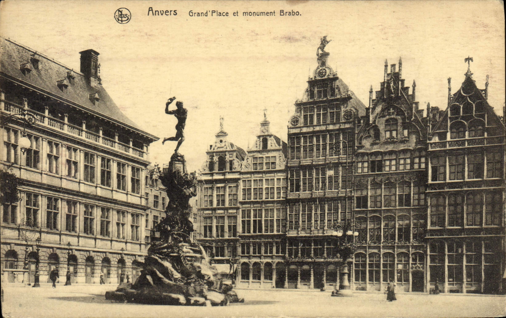 CPA Anvers Grand Place Et Monument Brabo